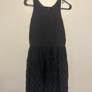 Milly Black Satin Dress